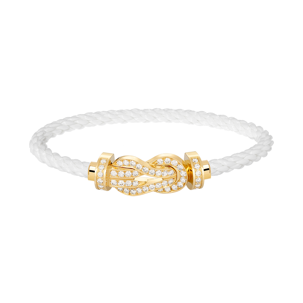 ¡®Moco¡¯CHANCE LARGE 8 FIGURE BUCKLE FULLDIAMOND BRACELET GOLD