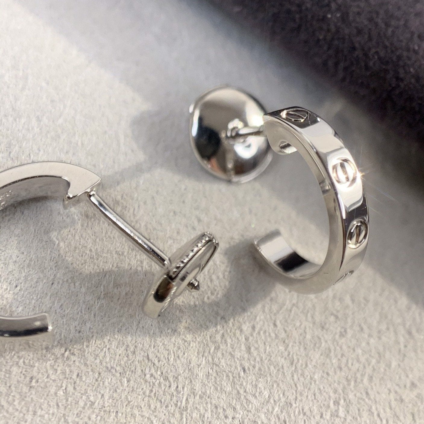 ¡®Moco¡¯LOVE EARRINGS 2.65MM SILVER