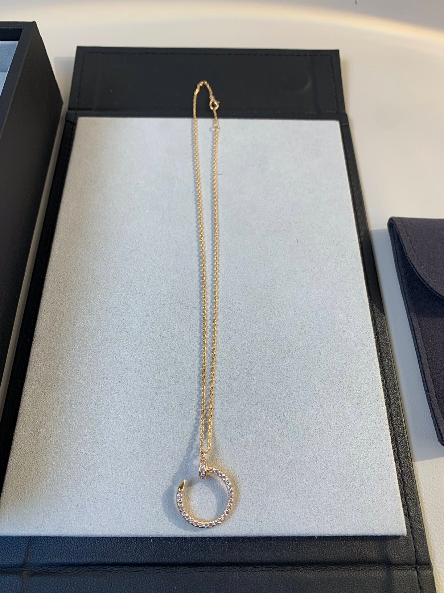 ¡®Moco¡¯JUSTE NECKLACE PINK GOLD DIAMONDS