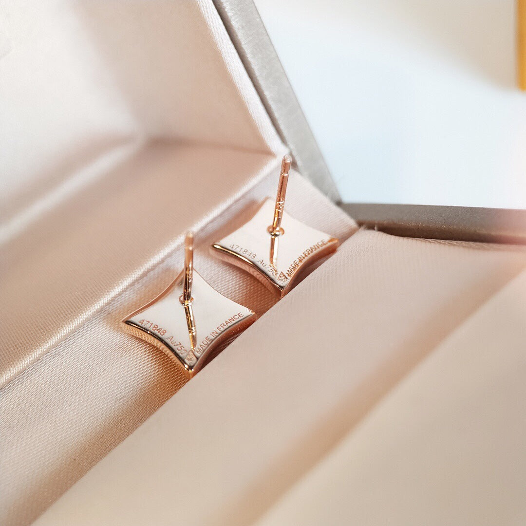 ¡®Moco¡¯STAR MOP PINK GOLD EARRINGS