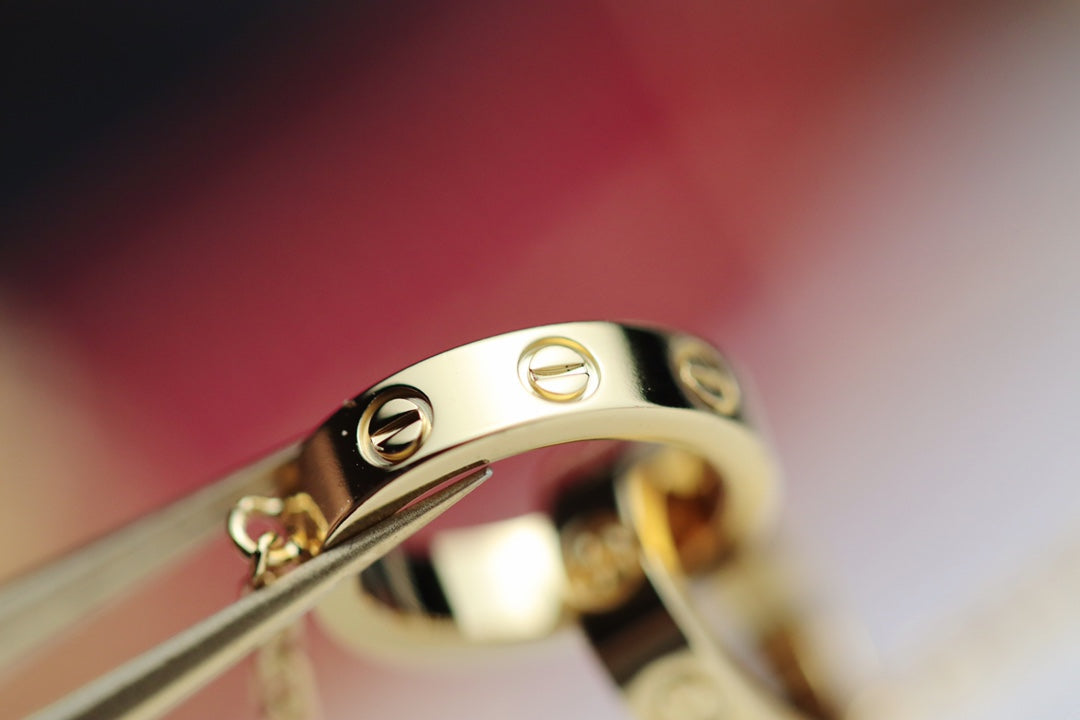 ¡®Moco¡¯LOVE NECKLACE DOUBLE RING GOLD