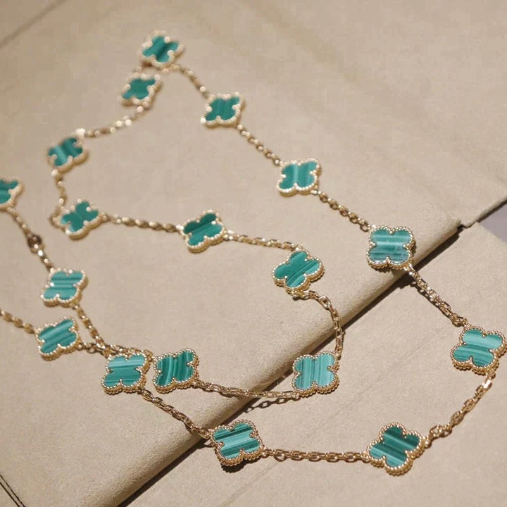 ¡®Moco¡¯CLOVER 20 MOTIFS MALACHITE GOLD