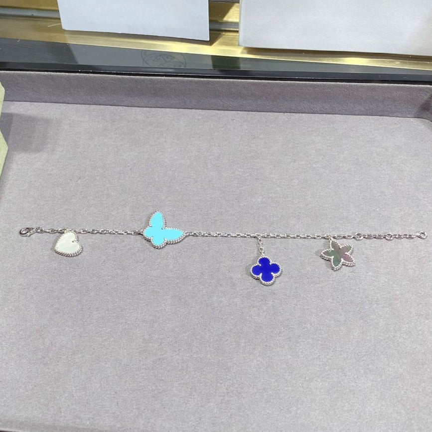 ¡®Moco¡¯LUCKY SPRING SILVER BRACELET 4 MOTIF