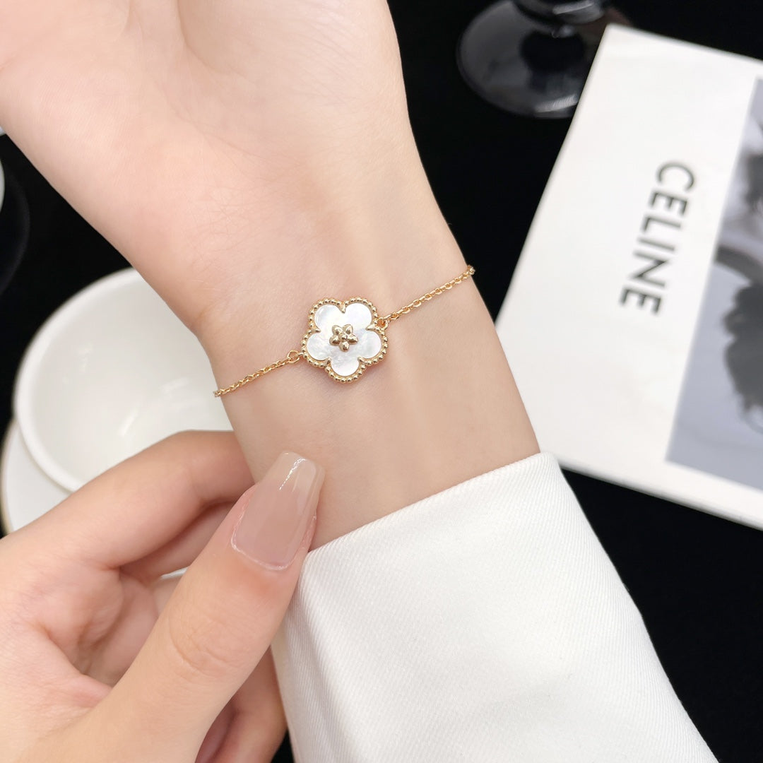 ¡®Moco¡¯LUCKY SPRING ROSE GOLD MOP BRACELET