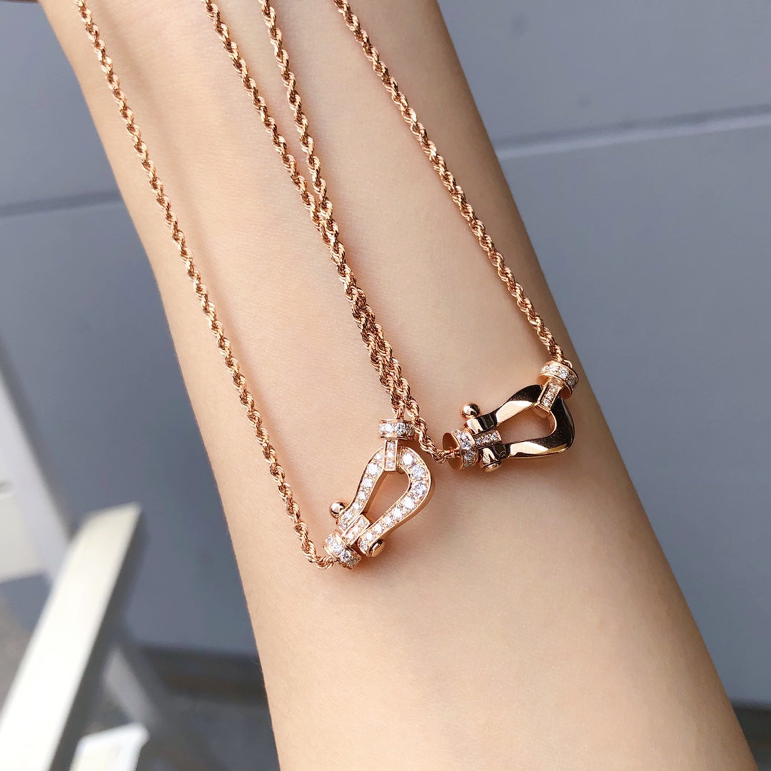 ¡®Moco¡¯FORCE 10 PINK GOLD DIAMOND NECKLACE