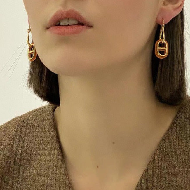 ¡®Moco¡¯HM O'MAILLON GOLD EARRINGS