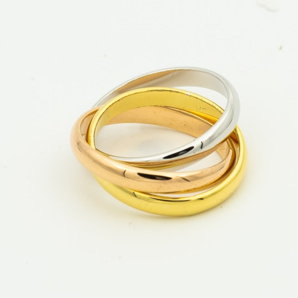 ¡®Moco¡¯TRINITY RING GOLD PINK GOLD SILVER