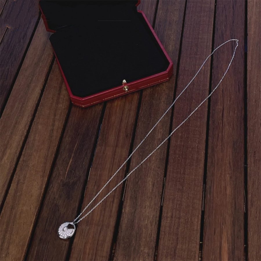 ¡®Moco¡¯AMULETTE SILVER FULL DIAMOND NECKLACE