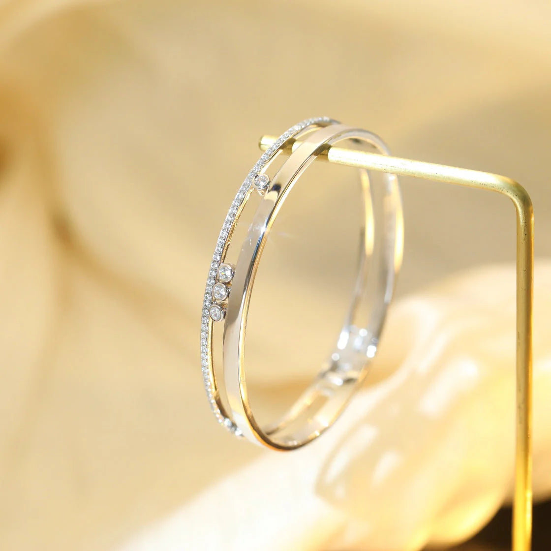 [ Moco ]Move Romane Diamond Bangle Bracelet