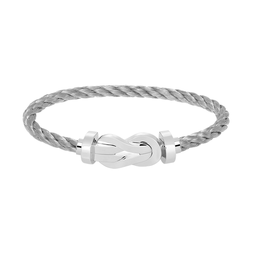 ¡®Moco¡¯CHANCE LARGE 8 FIGURE BUCKLE NO DIAMOND BRACELET SILVER