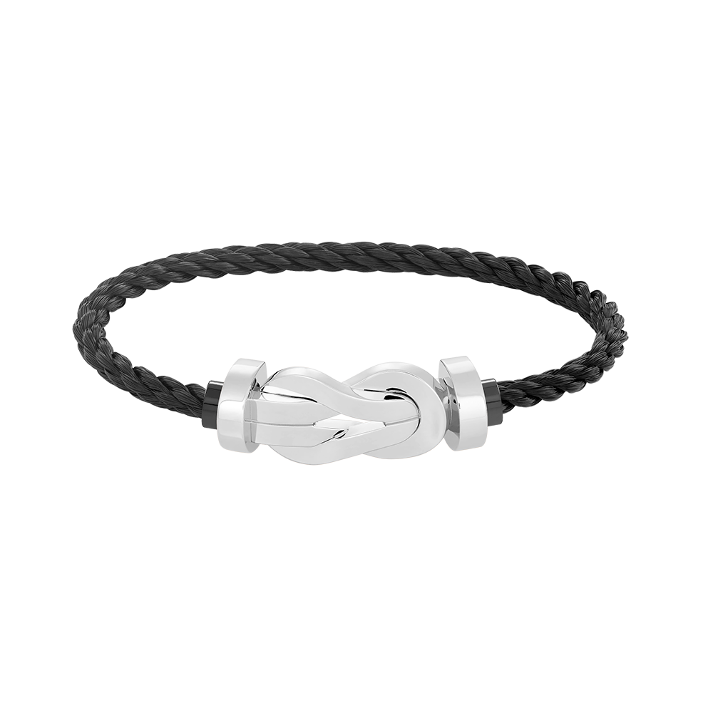 ¡®Moco¡¯CHANCE LARGE 8 FIGURE BUCKLE NO DIAMOND BRACELET SILVER