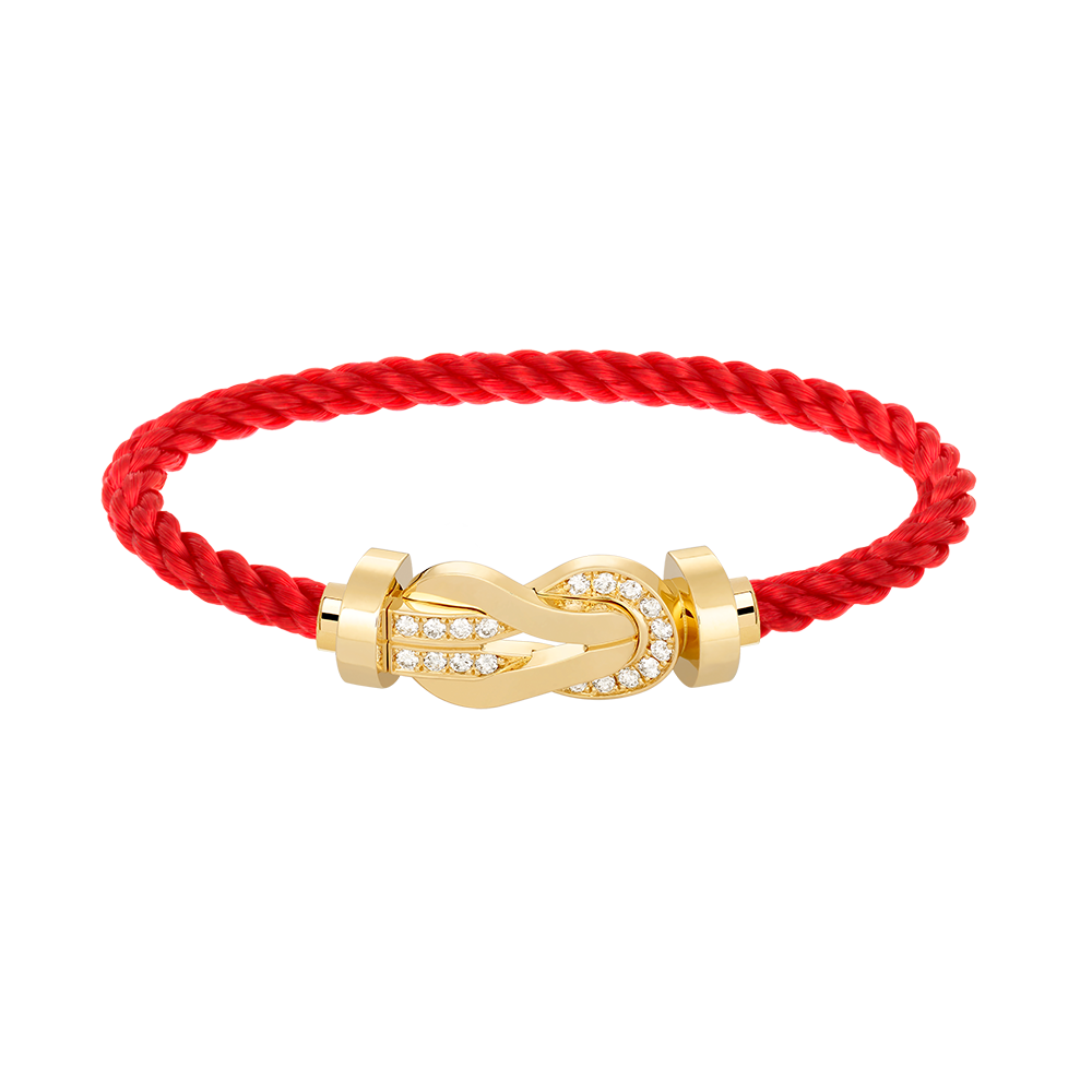 ¡®Moco¡¯CHANCE LARGE 8 FIGURE BUCKLE HALF DIAMOND BRACELET GOLD