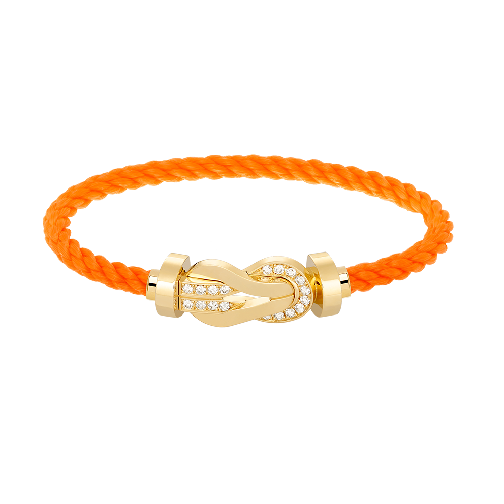 ¡®Moco¡¯CHANCE LARGE 8 FIGURE BUCKLE HALF DIAMOND BRACELET GOLD