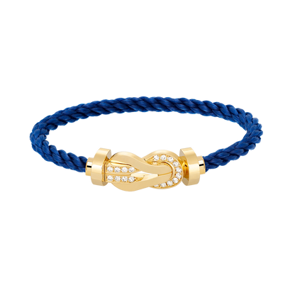 ¡®Moco¡¯CHANCE LARGE 8 FIGURE BUCKLE HALF DIAMOND BRACELET GOLD