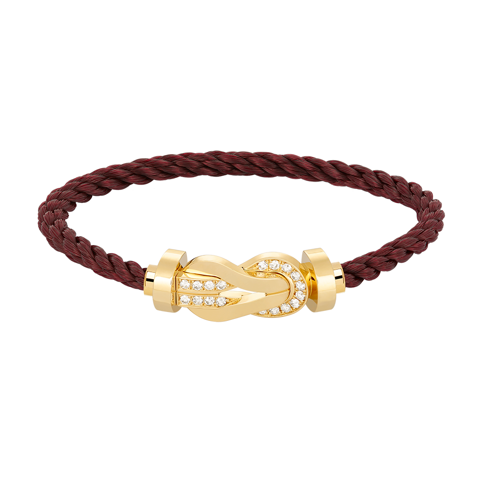 ¡®Moco¡¯CHANCE LARGE 8 FIGURE BUCKLE HALF DIAMOND BRACELET GOLD