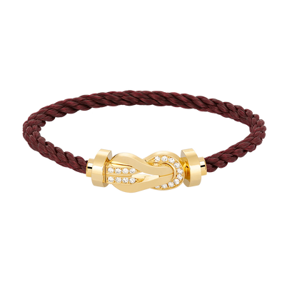 ¡®Moco¡¯CHANCE LARGE 8 FIGURE BUCKLE HALF DIAMOND BRACELET GOLD