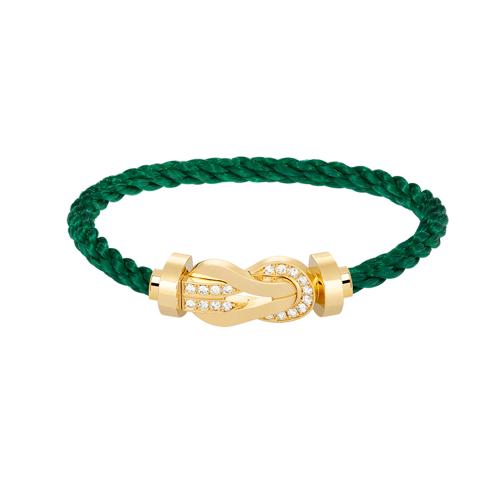 ¡®Moco¡¯CHANCE LARGE 8 FIGURE BUCKLE HALF DIAMOND BRACELET GOLD