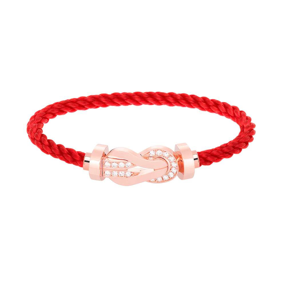 ¡®Moco¡¯CHANCE LARGE 8 FIGURE BUCKLE HALF DIAMOND BRACELET ROSE GOLD