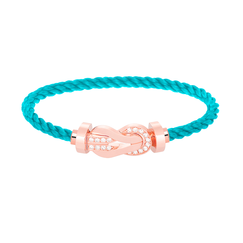 ¡®Moco¡¯CHANCE LARGE 8 FIGURE BUCKLE HALF DIAMOND BRACELET ROSE GOLD