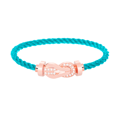 ¡®Moco¡¯CHANCE LARGE 8 FIGURE BUCKLE HALF DIAMOND BRACELET ROSE GOLD