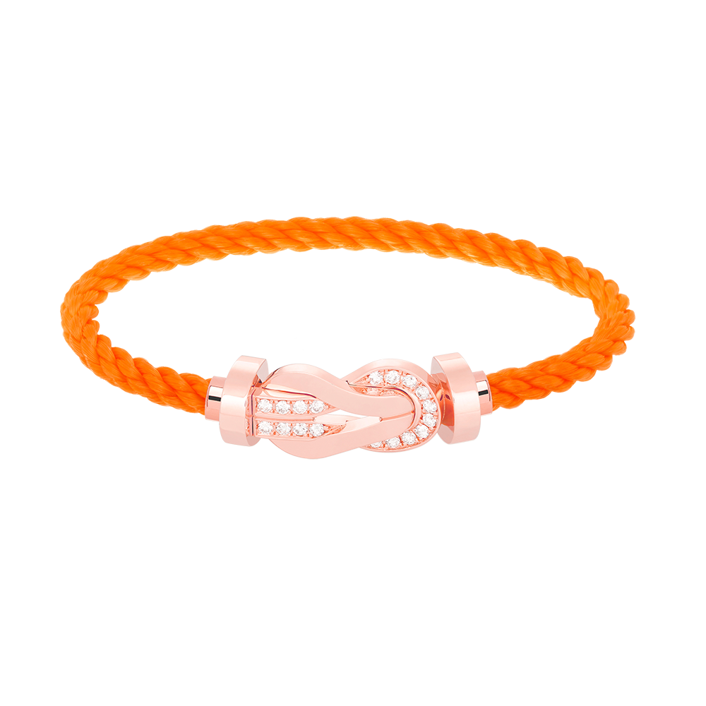 ¡®Moco¡¯CHANCE LARGE 8 FIGURE BUCKLE HALF DIAMOND BRACELET ROSE GOLD
