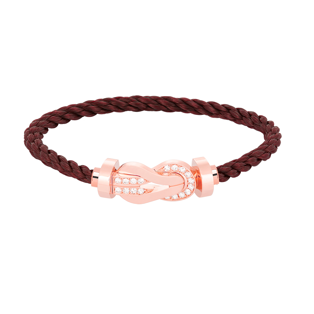 ¡®Moco¡¯CHANCE LARGE 8 FIGURE BUCKLE HALF DIAMOND BRACELET ROSE GOLD
