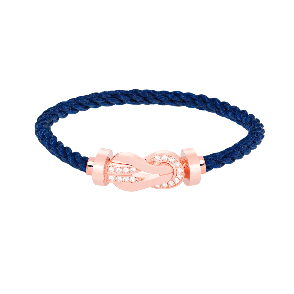 ¡®Moco¡¯CHANCE LARGE 8 FIGURE BUCKLE HALF DIAMOND BRACELET ROSE GOLD