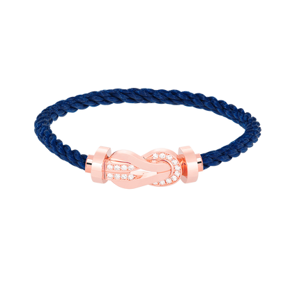 ¡®Moco¡¯CHANCE LARGE 8 FIGURE BUCKLE HALF DIAMOND BRACELET ROSE GOLD