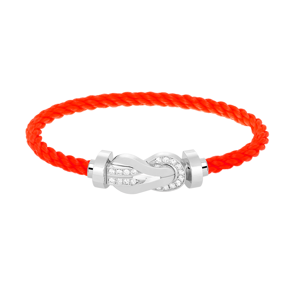 ¡®Moco¡¯CHANCE LARGE 8 FIGURE BUCKLE HALF DIAMOND BRACELET SILVER
