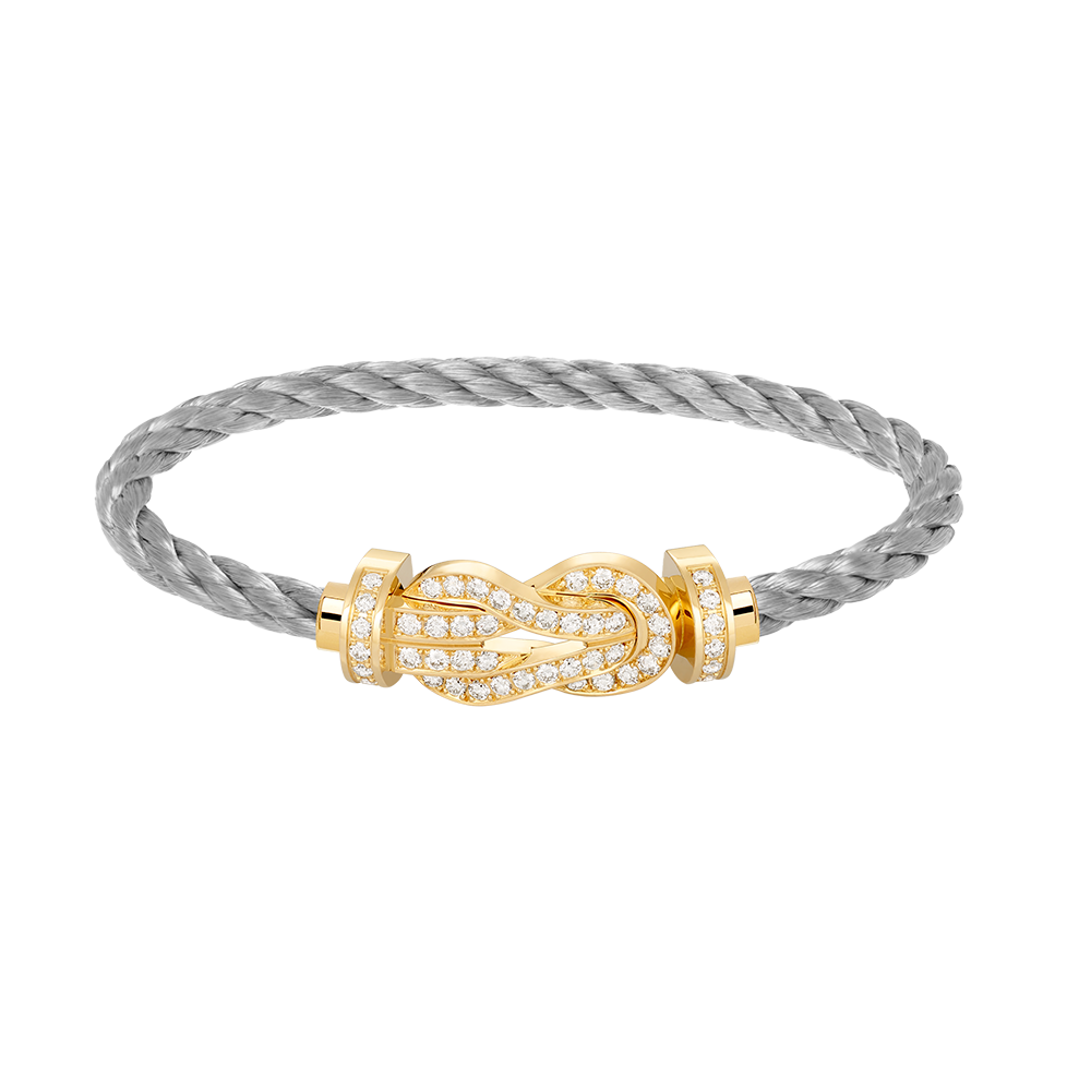 ¡®Moco¡¯CHANCE LARGE 8 FIGURE BUCKLE FULLDIAMOND BRACELET GOLD
