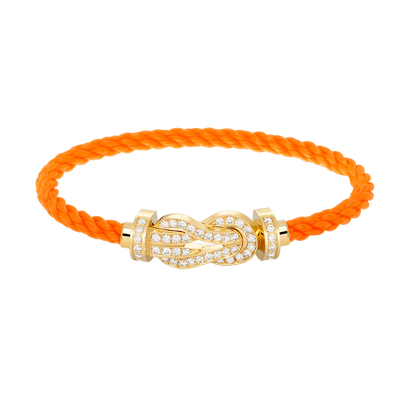 ¡®Moco¡¯CHANCE LARGE 8 FIGURE BUCKLE FULLDIAMOND BRACELET GOLD