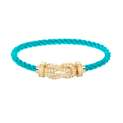 ¡®Moco¡¯CHANCE LARGE 8 FIGURE BUCKLE FULLDIAMOND BRACELET GOLD