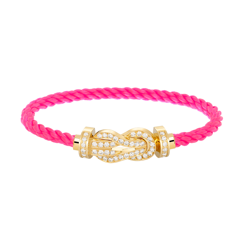 ¡®Moco¡¯CHANCE LARGE 8 FIGURE BUCKLE FULLDIAMOND BRACELET GOLD