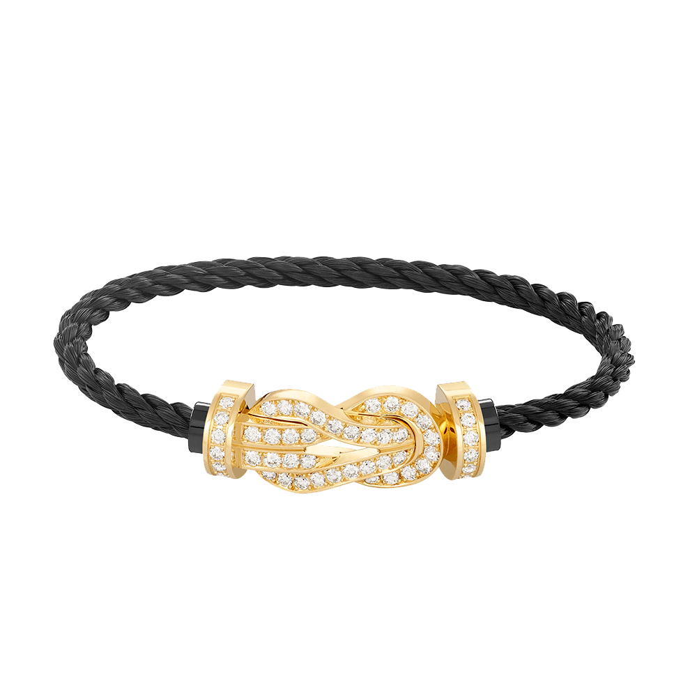 ¡®Moco¡¯CHANCE LARGE 8 FIGURE BUCKLE FULLDIAMOND BRACELET GOLD