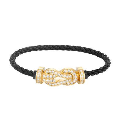 ¡®Moco¡¯CHANCE LARGE 8 FIGURE BUCKLE FULLDIAMOND BRACELET GOLD