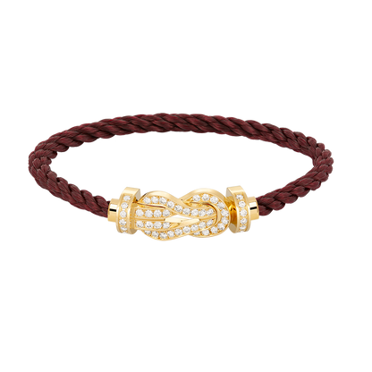 ¡®Moco¡¯CHANCE LARGE 8 FIGURE BUCKLE FULLDIAMOND BRACELET GOLD