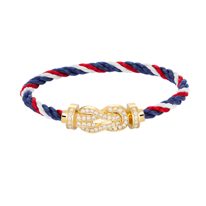 ¡®Moco¡¯CHANCE LARGE 8 FIGURE BUCKLE FULLDIAMOND BRACELET GOLD