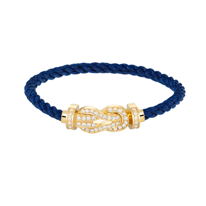 ¡®Moco¡¯CHANCE LARGE 8 FIGURE BUCKLE FULLDIAMOND BRACELET GOLD