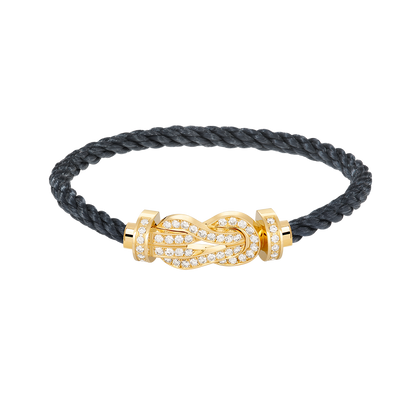 ¡®Moco¡¯CHANCE LARGE 8 FIGURE BUCKLE FULLDIAMOND BRACELET GOLD