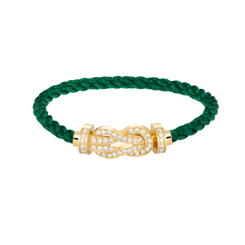 ¡®Moco¡¯CHANCE LARGE 8 FIGURE BUCKLE FULLDIAMOND BRACELET GOLD