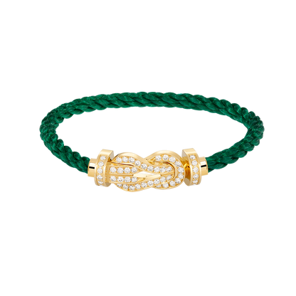 ¡®Moco¡¯CHANCE LARGE 8 FIGURE BUCKLE FULLDIAMOND BRACELET GOLD