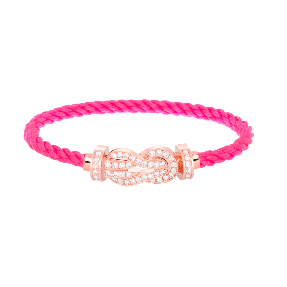 ¡®Moco¡¯CHANCE LARGE 8 FIGURE BUCKLE FULL DIAMOND BRACELET ROSE GOLD