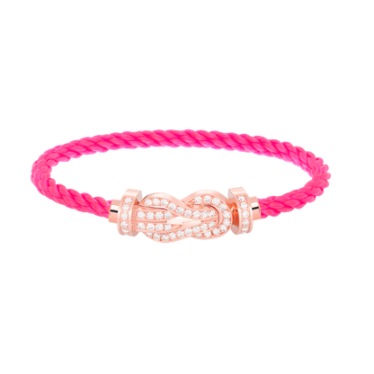¡®Moco¡¯CHANCE LARGE 8 FIGURE BUCKLE FULL DIAMOND BRACELET ROSE GOLD