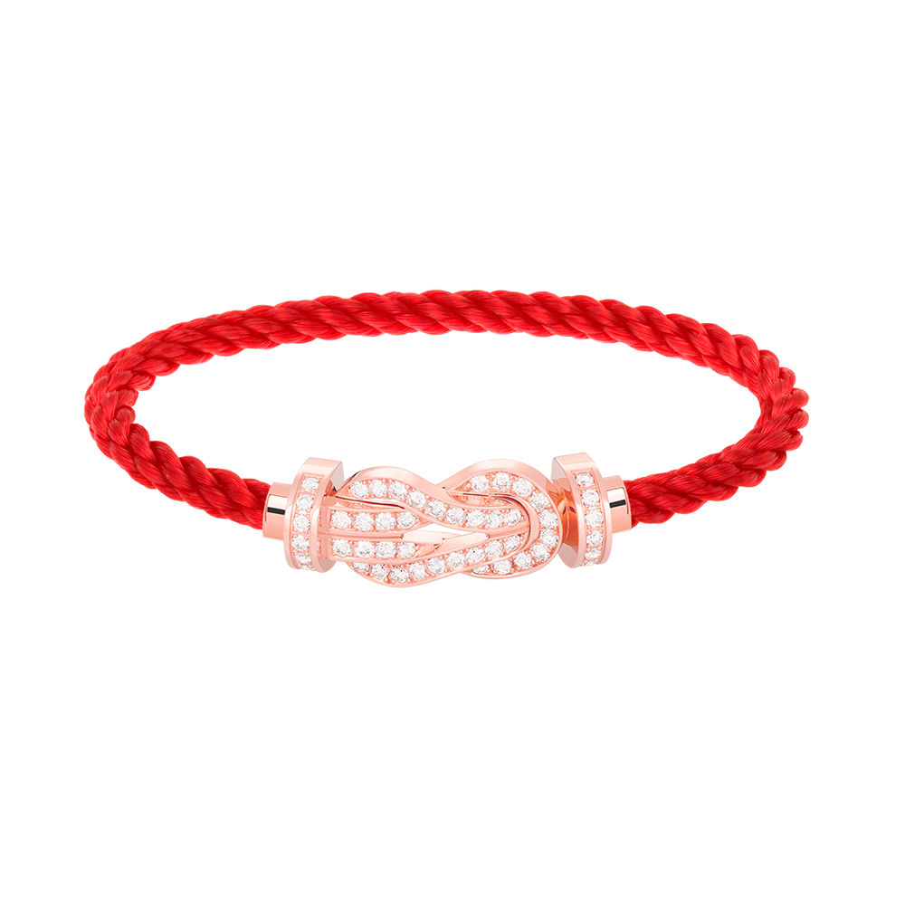 ¡®Moco¡¯CHANCE LARGE 8 FIGURE BUCKLE FULL DIAMOND BRACELET ROSE GOLD