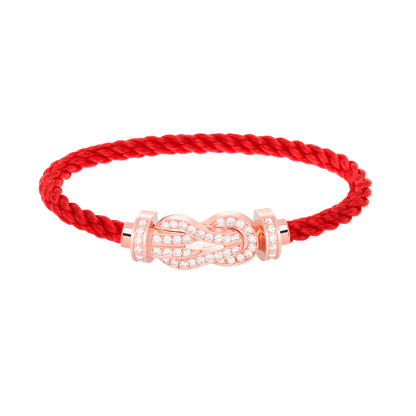 ¡®Moco¡¯CHANCE LARGE 8 FIGURE BUCKLE FULL DIAMOND BRACELET ROSE GOLD