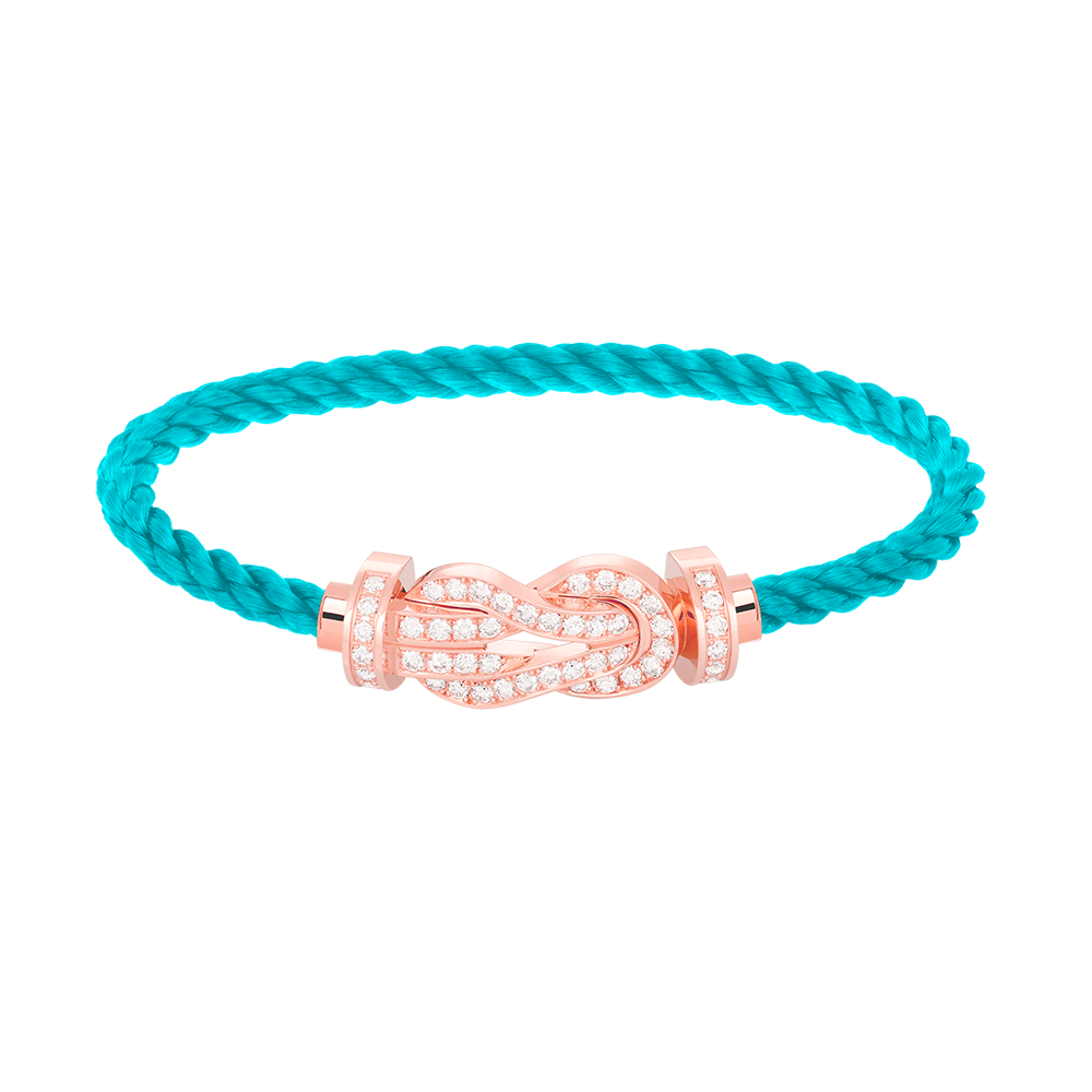¡®Moco¡¯CHANCE LARGE 8 FIGURE BUCKLE FULL DIAMOND BRACELET ROSE GOLD
