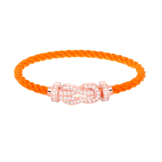 ¡®Moco¡¯CHANCE LARGE 8 FIGURE BUCKLE FULL DIAMOND BRACELET ROSE GOLD