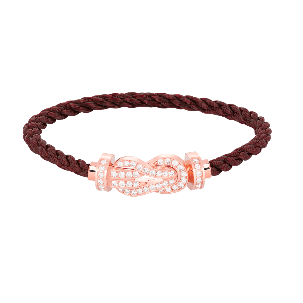 ¡®Moco¡¯CHANCE LARGE 8 FIGURE BUCKLE FULL DIAMOND BRACELET ROSE GOLD