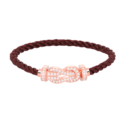 ¡®Moco¡¯CHANCE LARGE 8 FIGURE BUCKLE FULL DIAMOND BRACELET ROSE GOLD