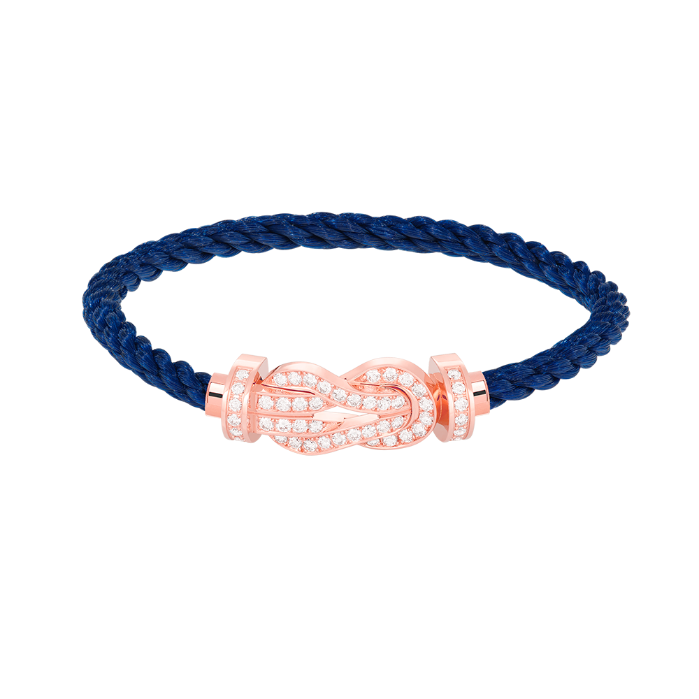 ¡®Moco¡¯CHANCE LARGE 8 FIGURE BUCKLE FULL DIAMOND BRACELET ROSE GOLD